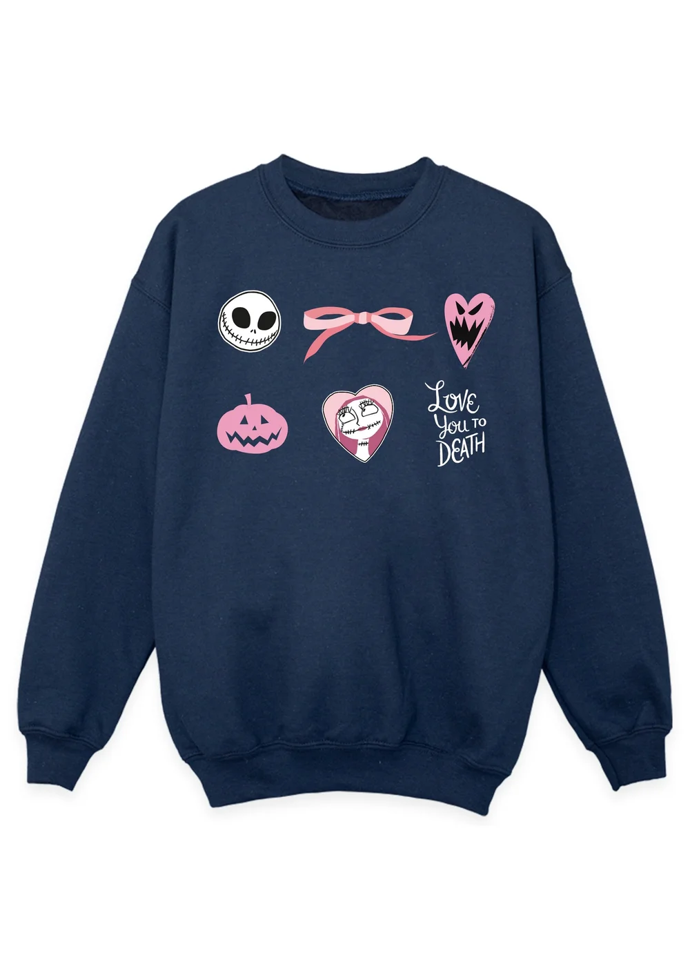 Disney Nightmare Before Christmas Icons Navy Sweatshirt (3-13 Years) - 3-4 Yrs Image 1