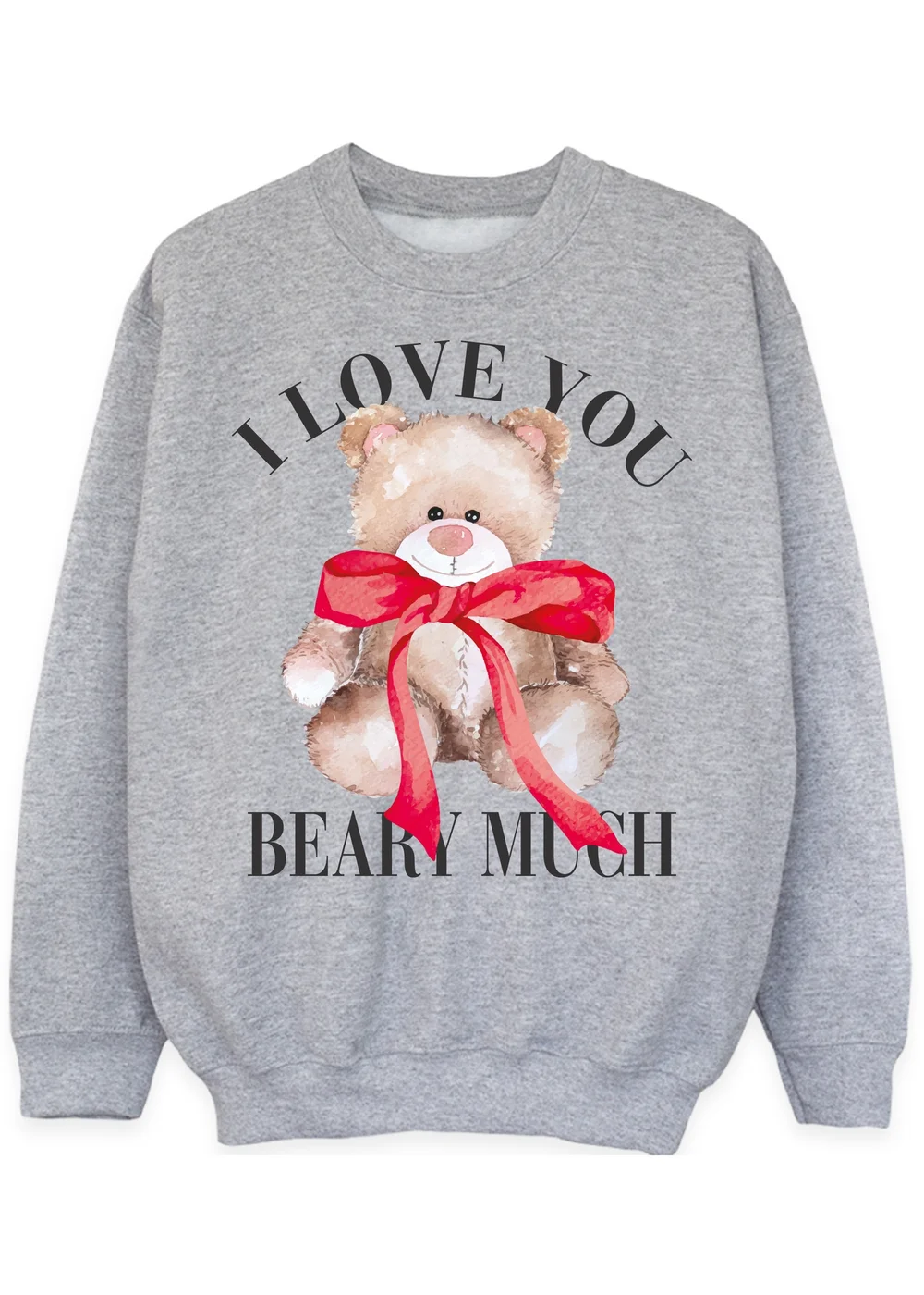 Brands In I Love You Beary Much Heather Sweatshirt (3-13 Years) - 3-4 Yrs Image 1