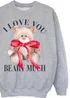 Brands In I Love You Beary Much Heather Sweatshirt (3-13 Years) - 3-4 Yrs Image 2