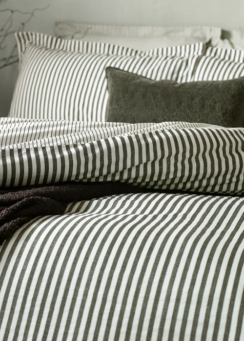 Yard Hebden Melange Stripe Pillowcase - 74cm x 50cm Image 2