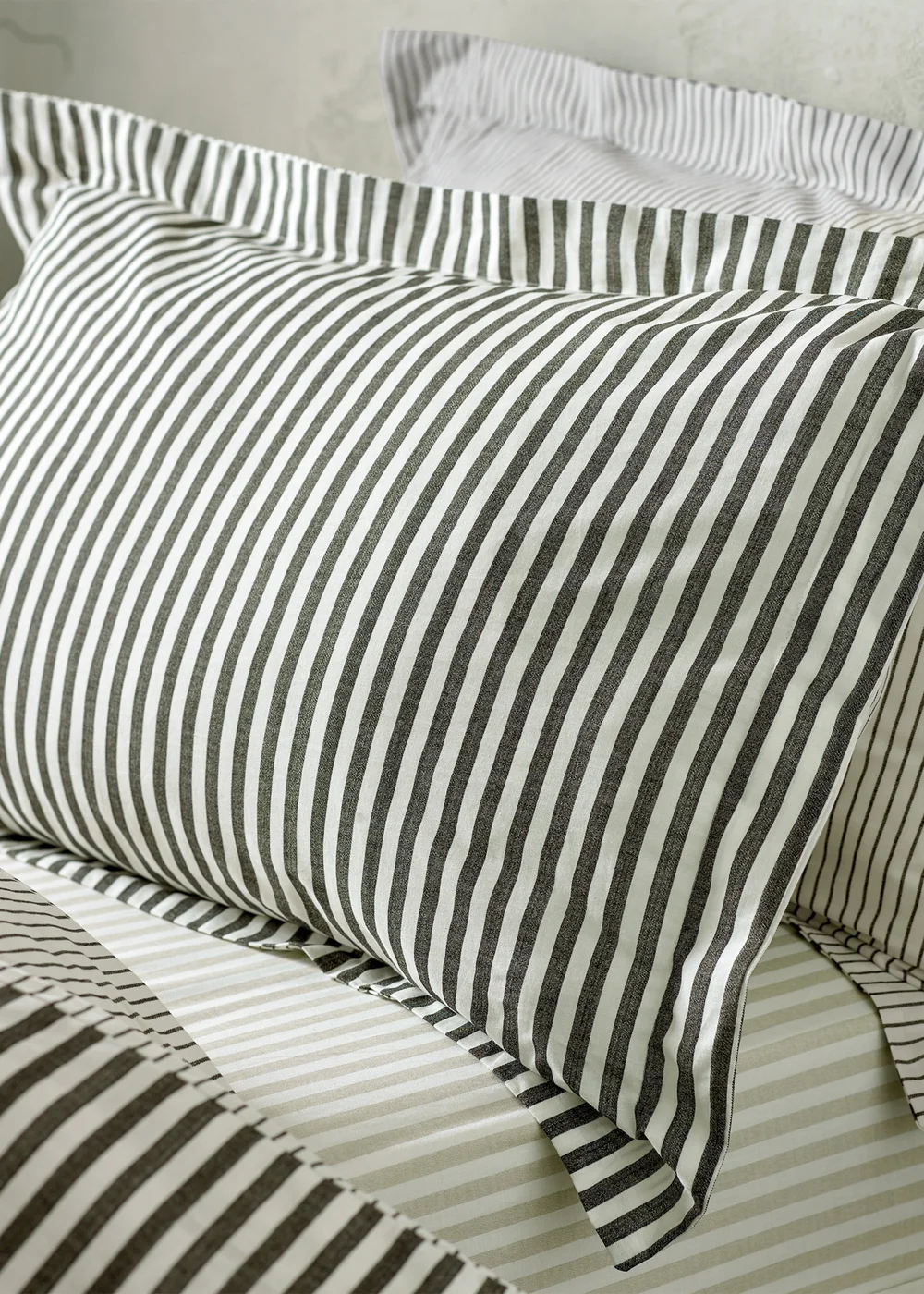 Yard Hebden Melange Stripe Pillowcase - 74cm x 50cm Image 1