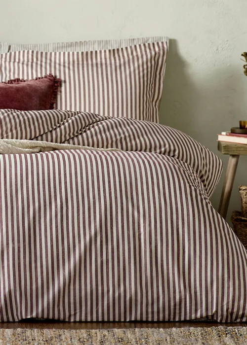 Yard Hebden Melange Stripe Pillowcase - 74cm x 50cm Image 3