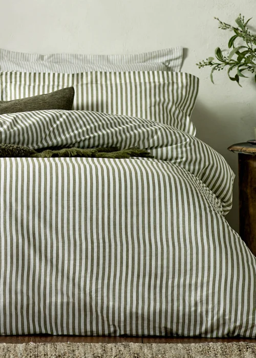 Yard Hebden Melange Stripe Pillowcase - 74cm x 50cm Image 3
