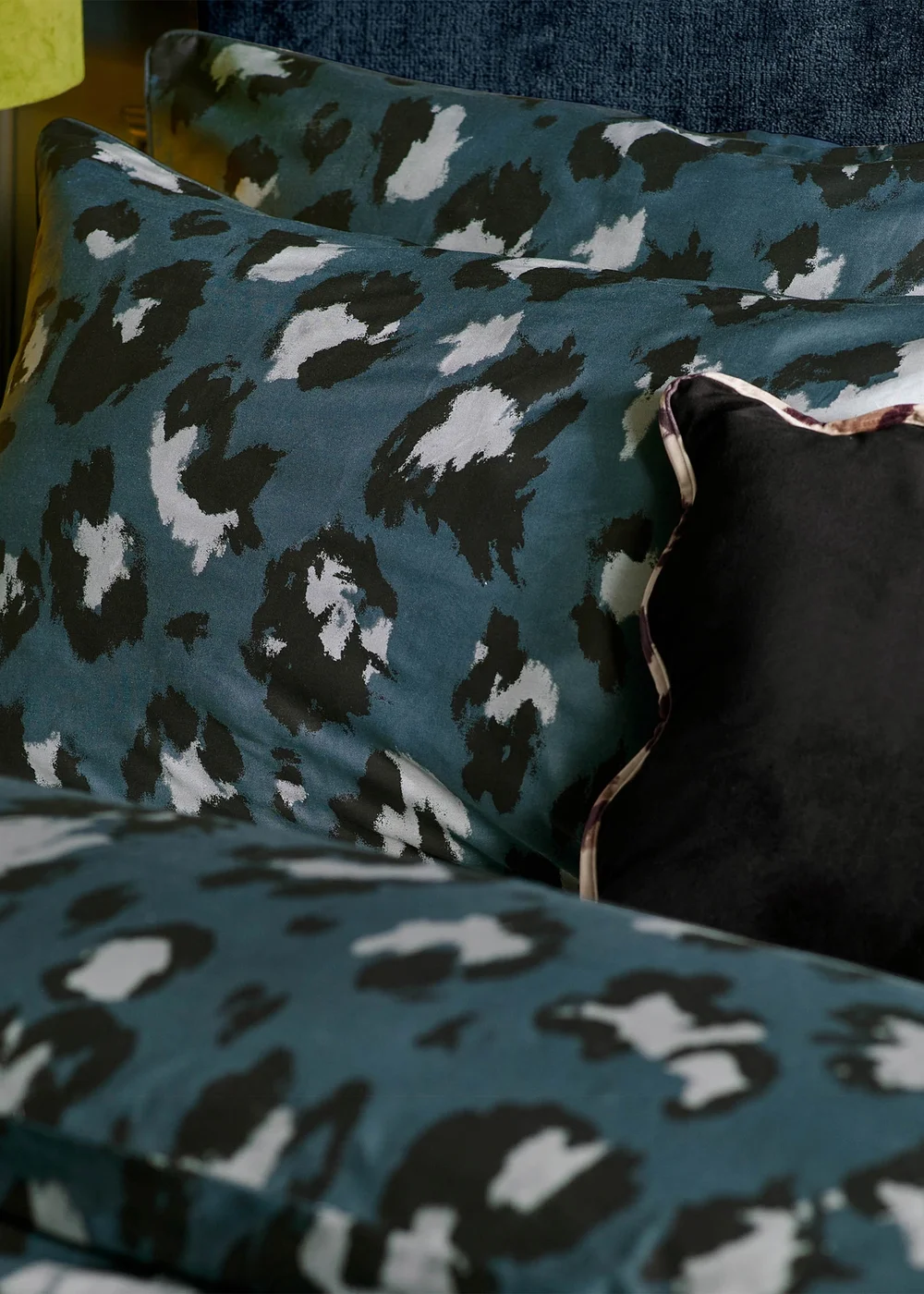 furn. True Leopard Printed Duvet Cover Set Slate - Single Image 3