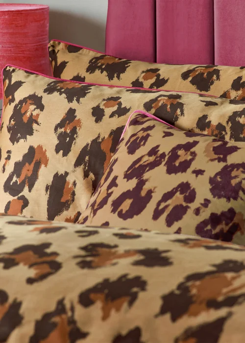 furn. True Leopard Printed Duvet Cover Set Multicolour - Single Image 3