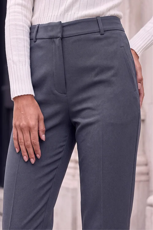 Roman Dark Grey Straight Leg Stretch Trouser - 18 Image 4