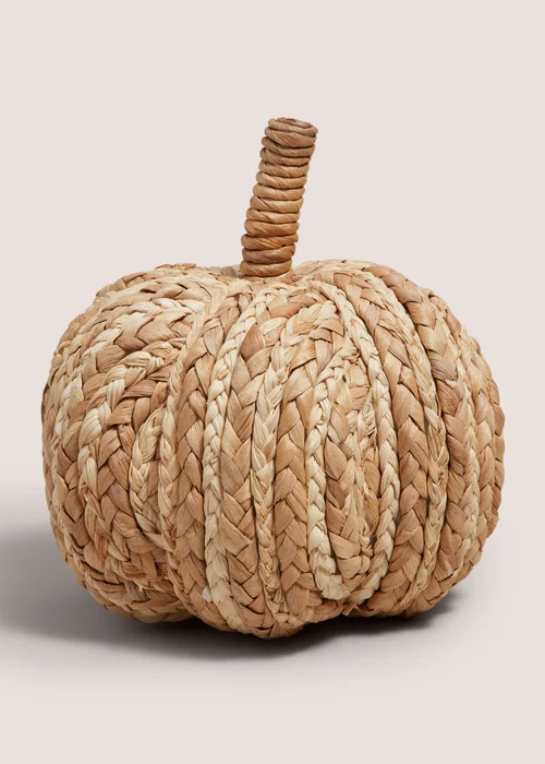 Natural Woven Pumpkin Ornament Image 1