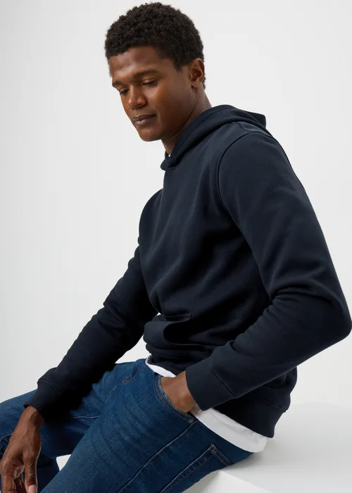 Navy Overhead Hoodie - S Image 2