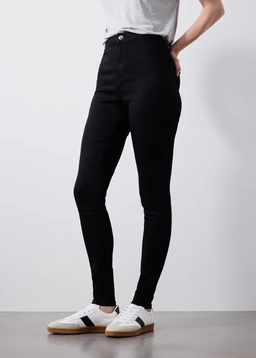 Black Jessie High Rise Skinny Jeans - 8/L29 Image 3