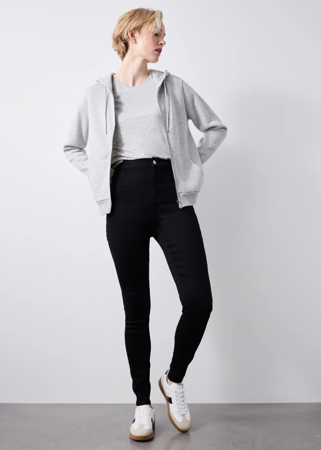 Black Jessie High Rise Skinny Jeans