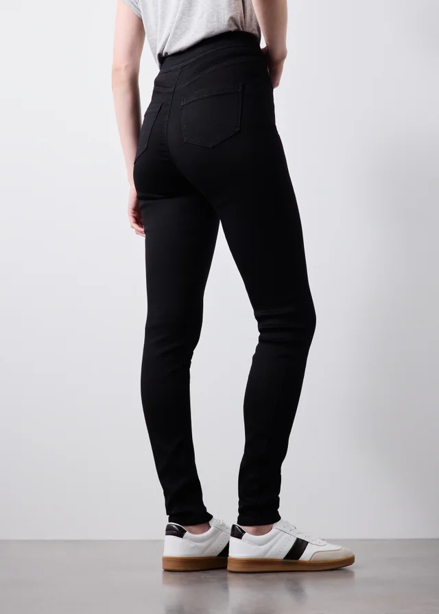 Black Jessie High Rise Skinny Jeans