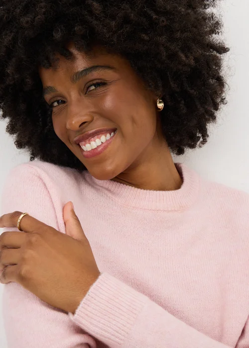 Light Pink Crew Neck Jumper - XS Image 2