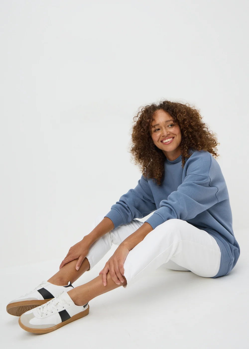 Blue Longline Sweatshirt - S Image 2