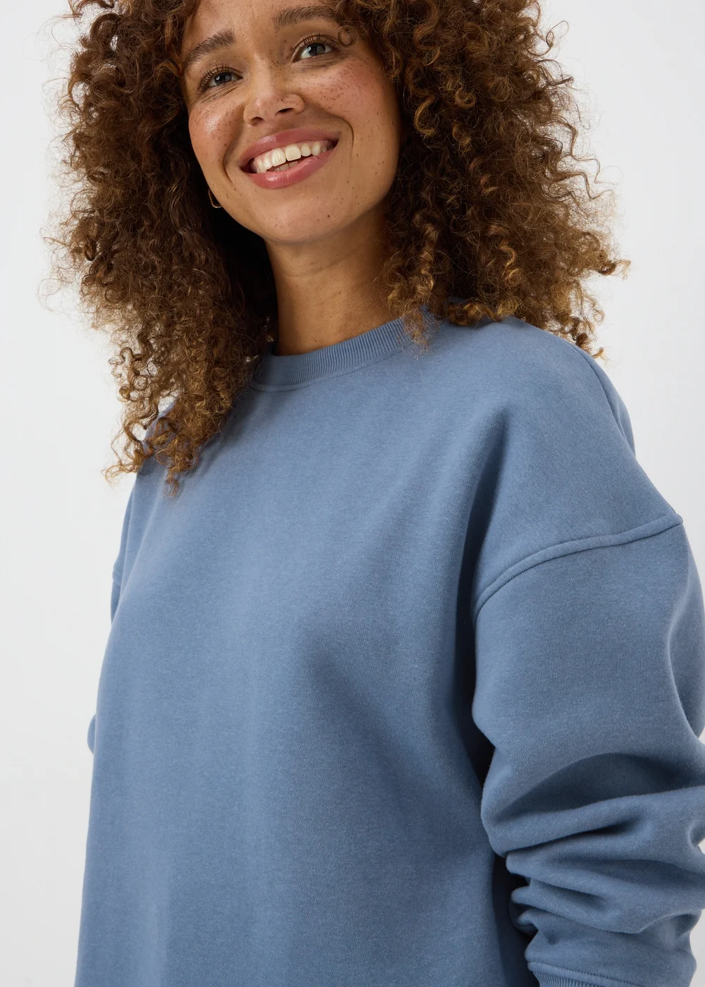Blue Longline Sweatshirt - S Image 3