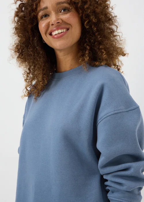 Blue Longline Sweatshirt - S Image 3