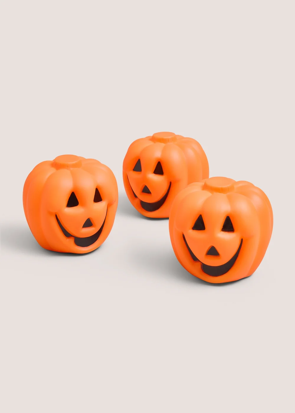 3 Pack Orange Halloween Pumpkin LED lights Image 1