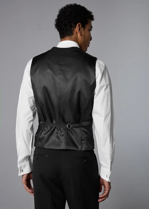 Taylor & Wright Black Tailored Dinner Suit Waistcoat - XS Image 4