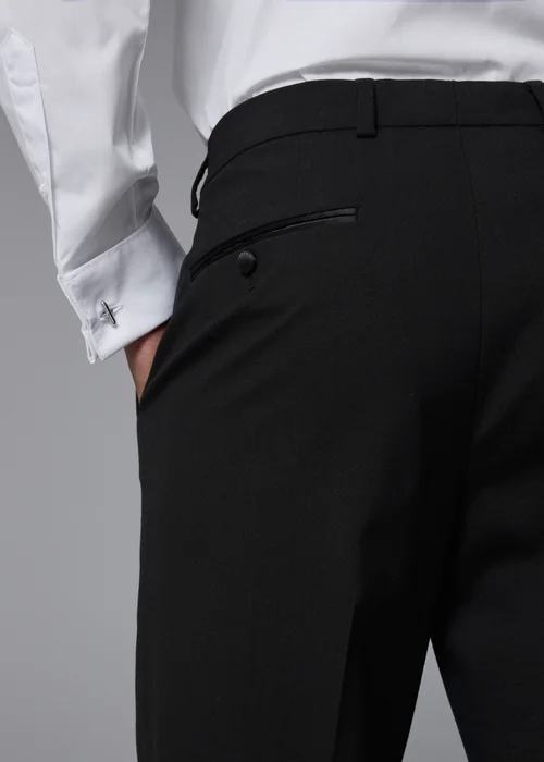 Taylor & Wright Black Tailored Dinner Suit Trousers - 26 Waist 29 Leg Image 4