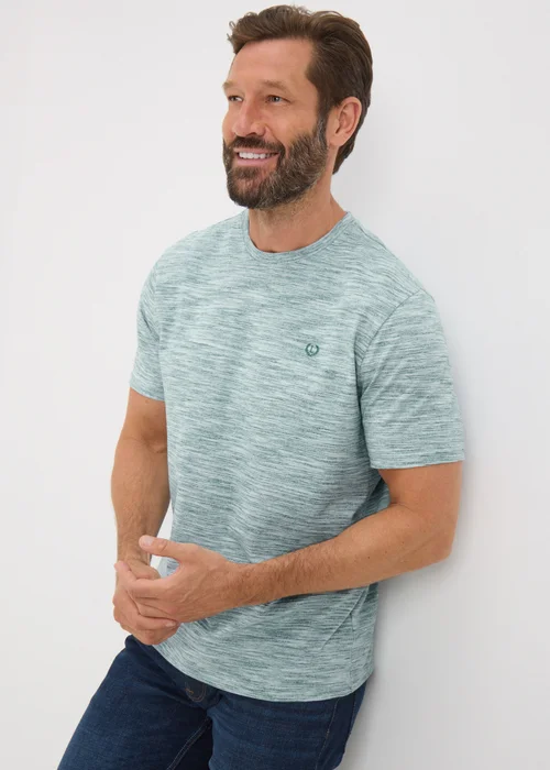 Lincoln Teal Space Dye T-Shirt - S Image 2
