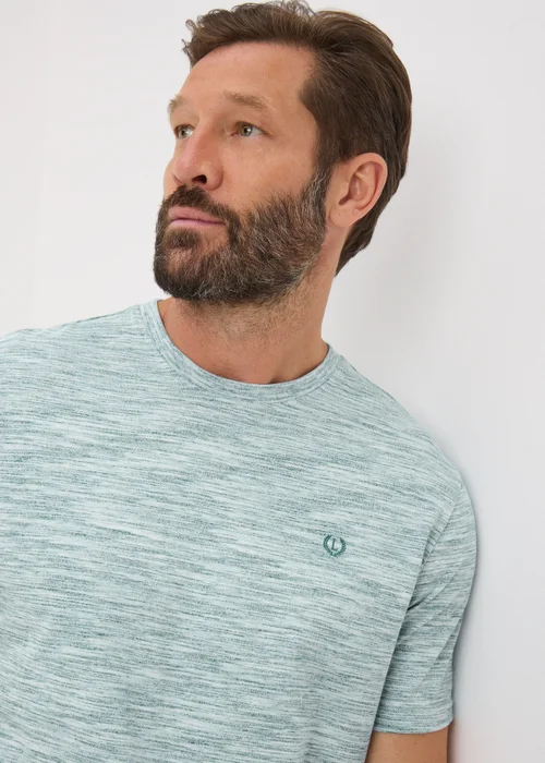 Lincoln Teal Space Dye T-Shirt - S Image 1