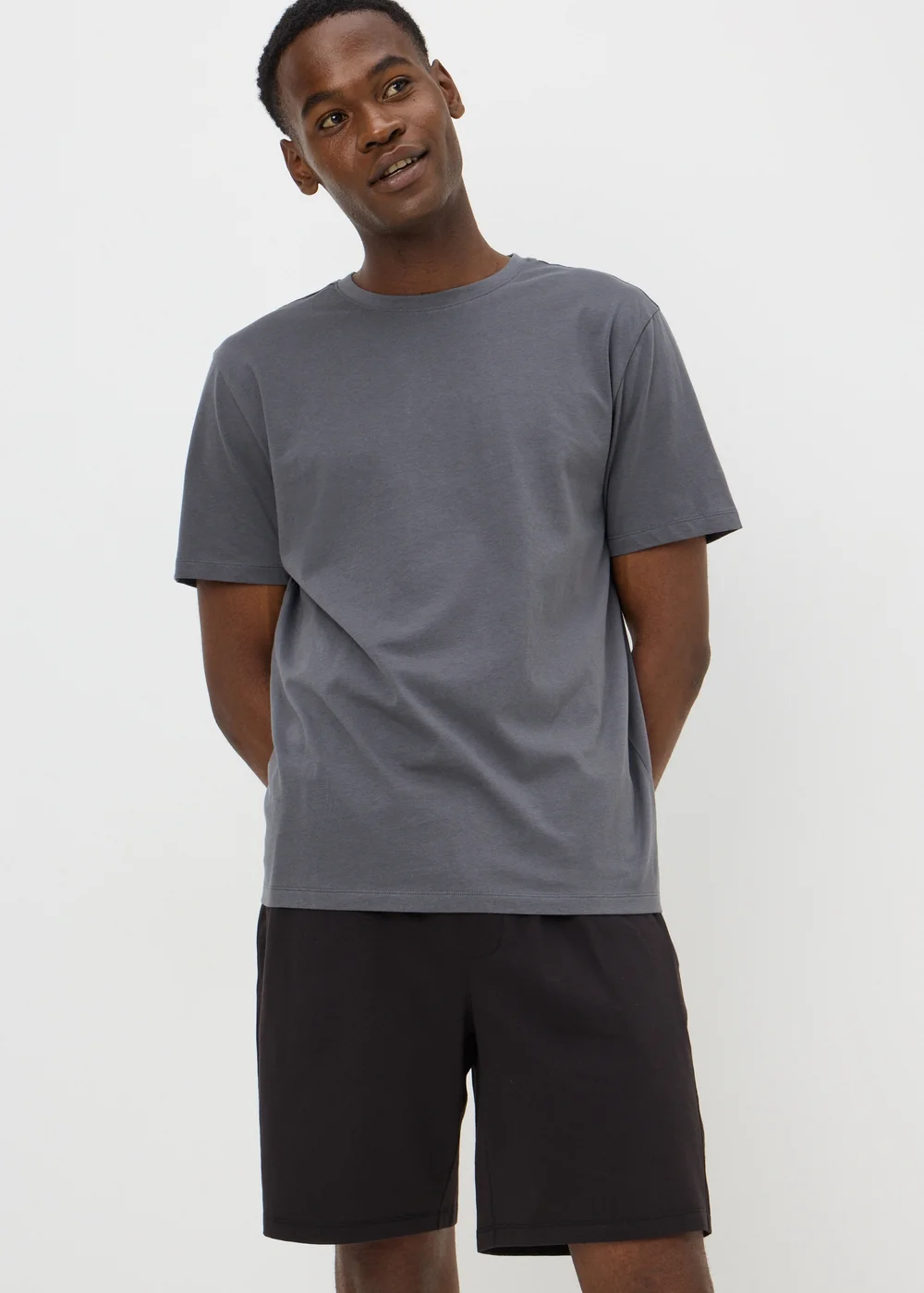 Charcoal Basic Short Pyjama Set - XS Image 1