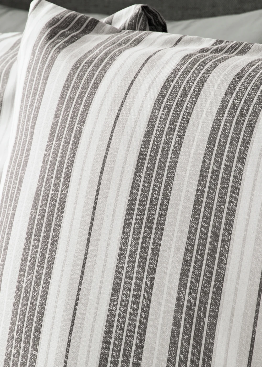 Charcoal Stripe Duvet Set - Single Image 2