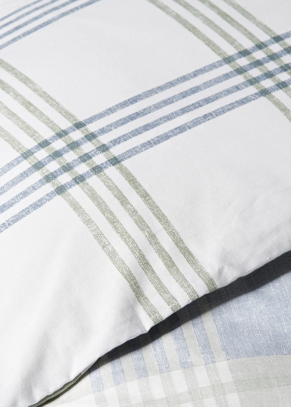 Blue Check Duvet Set - Single Image 2