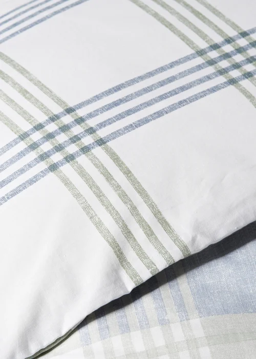 Blue Check Duvet Set - Single Image 2
