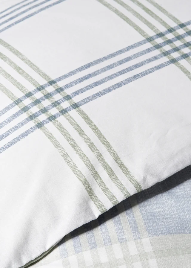 Blue Check Duvet Set
