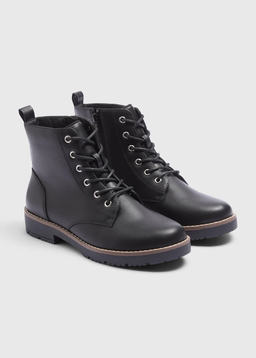 Soleflex Black Lace Up Boots - 6 Image 1