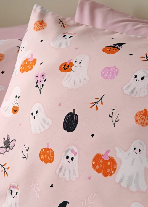 Pink Ghost Duvet Set - Single Image 2