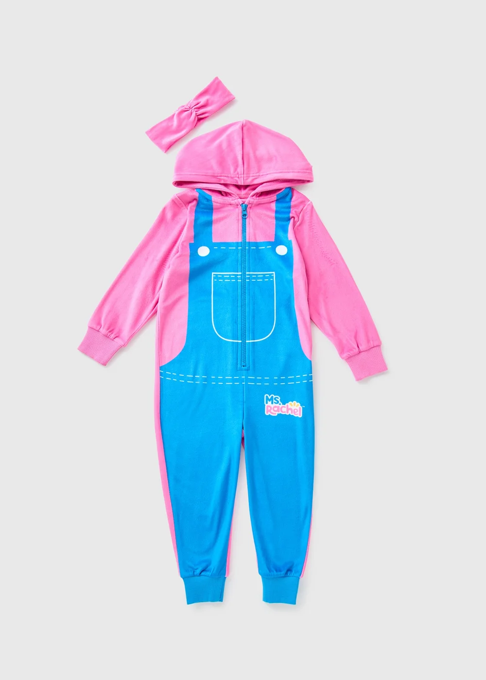 Ms Rachel Girls Pink Onesie (1-5yrs) - 1 half year to 2 Image 1