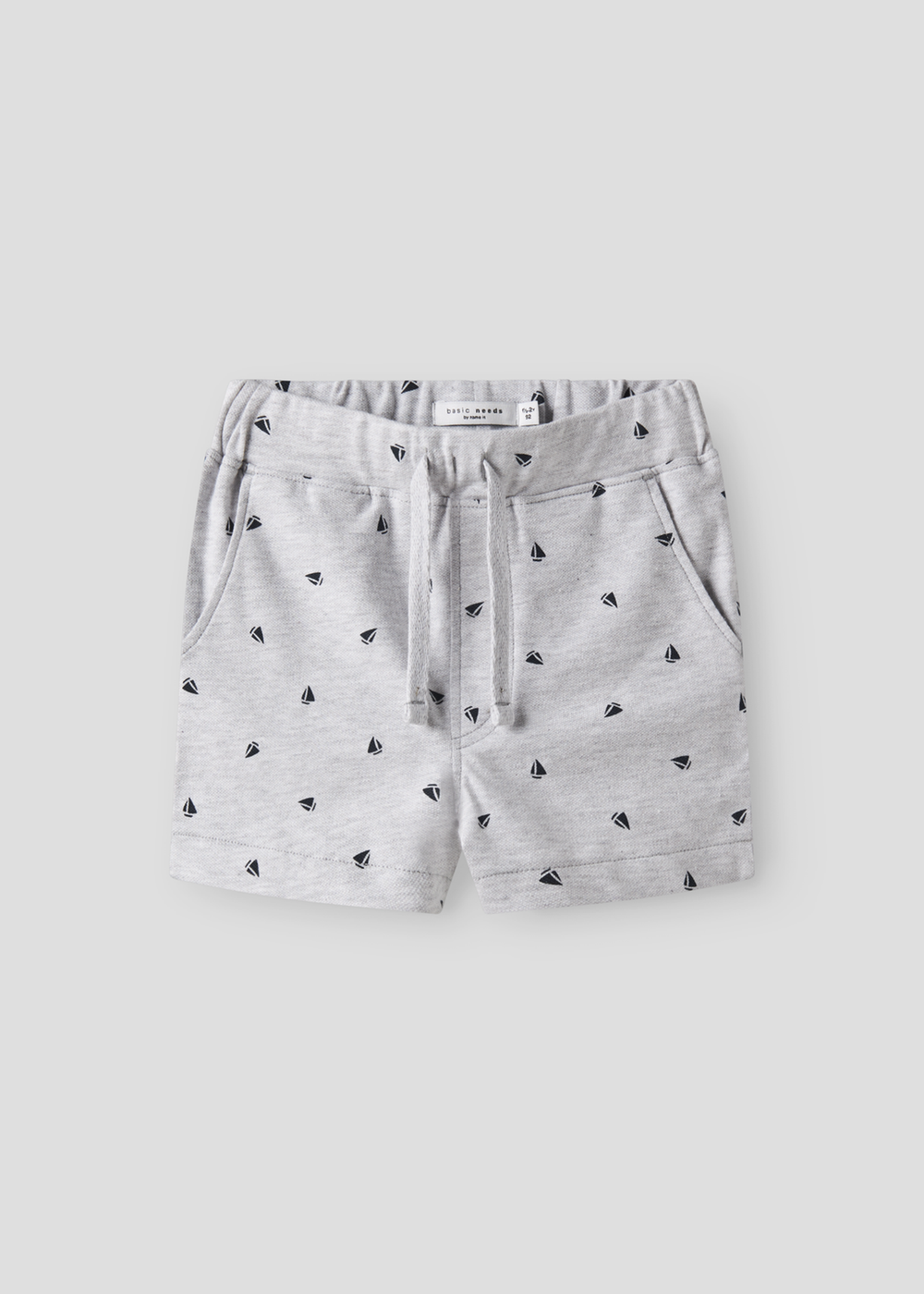 Name It Grey Sailing Shorts (1.5-6yrs) - 1.5 - 2 Years Image 1