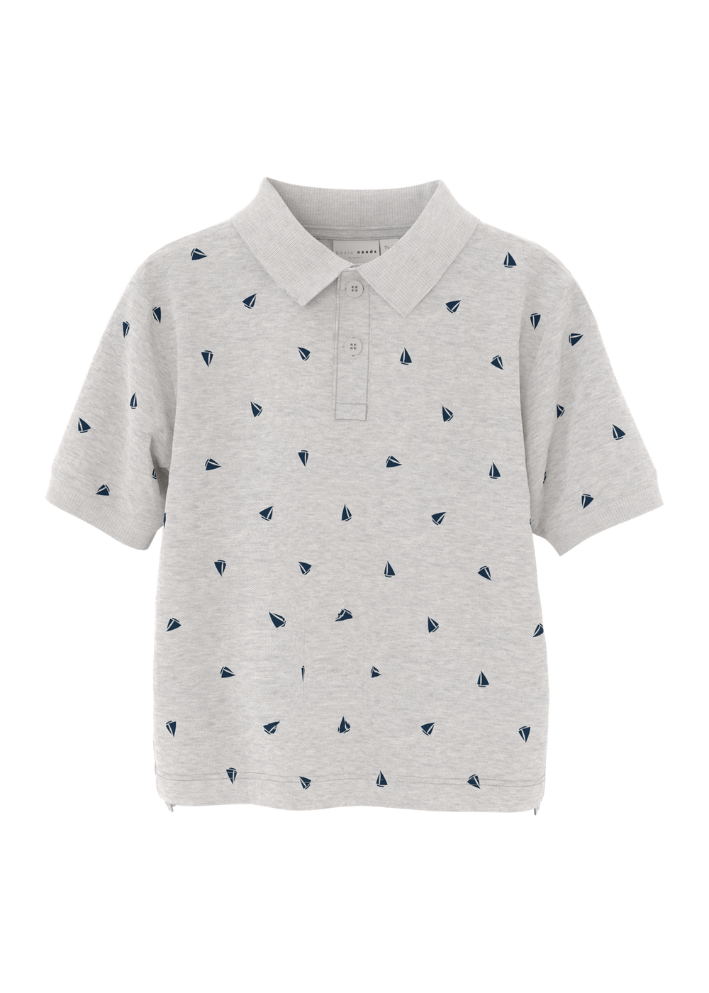 Name It Grey Sailing Polo Shirt (1.5-6yrs) - 1.5 - 2 Yrs Image 3