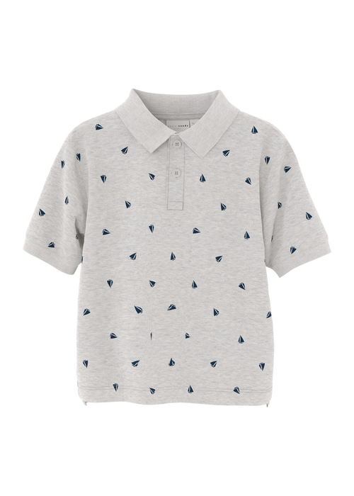 Name It Grey Sailing Polo Shirt (1.5-6yrs) - 1.5 - 2 Yrs Image 3