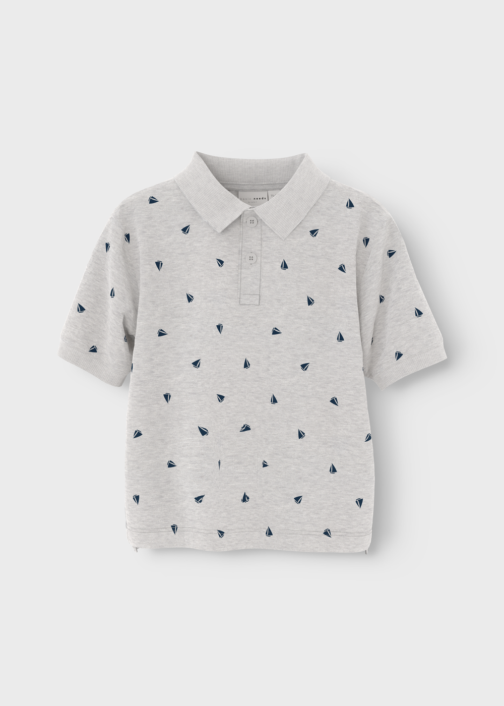 Name It Grey Sailing Polo Shirt (1.5-6yrs) - 1.5 - 2 Yrs Image 1