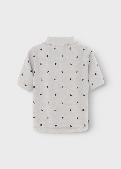 Name It Grey Sailing Polo Shirt (1.5-6yrs) - 1.5 - 2 Yrs Image 2