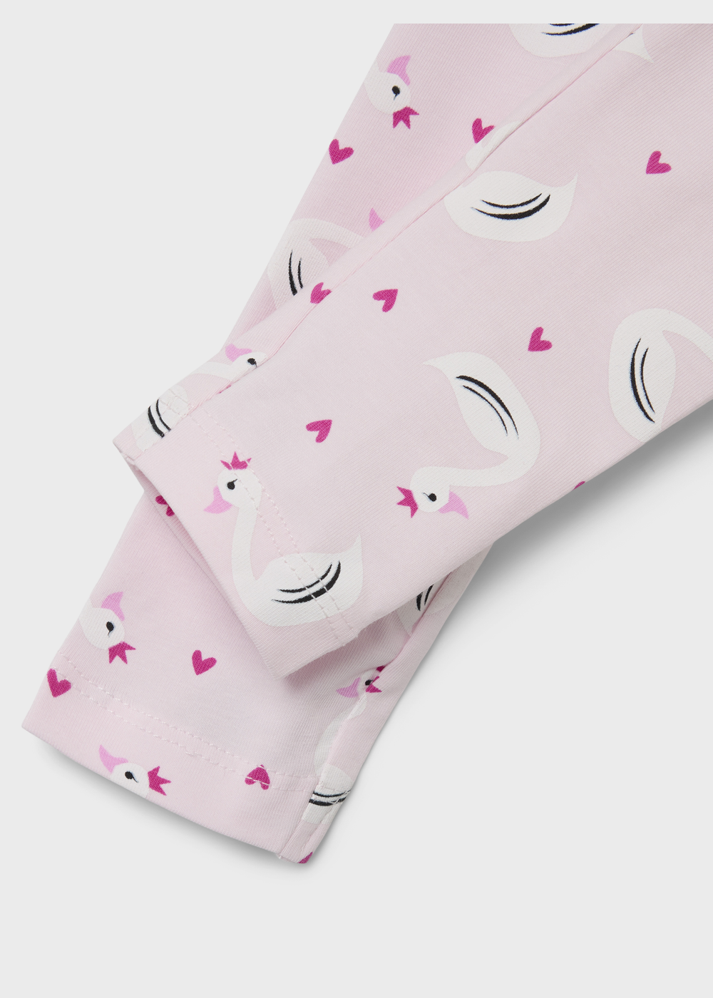 Name It Girls Pink Swan Leggings (1.5-6yrs) - 1.5 - 2 Years Image 3