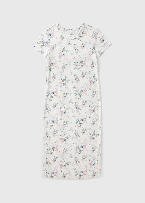 Cream Floral Nightie - Extra small Image 3