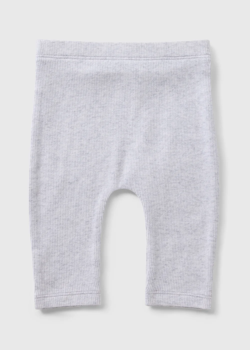 Baby Grey Ribbed Leggings (0-23mths) - Up to 1 Month Image 1