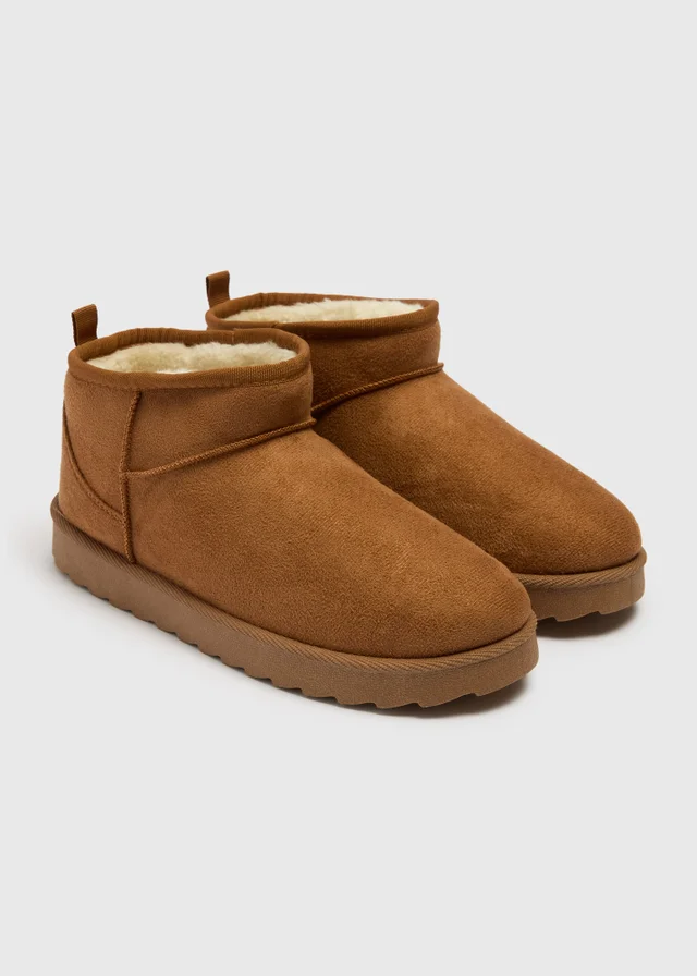 Tan Mini Snug Boots