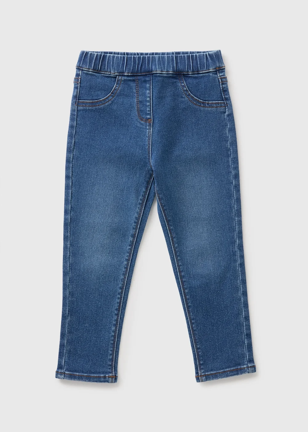 Girls Darkwash Denim Jeggings (1-7yrs) - 1 half year to 2 Image 1