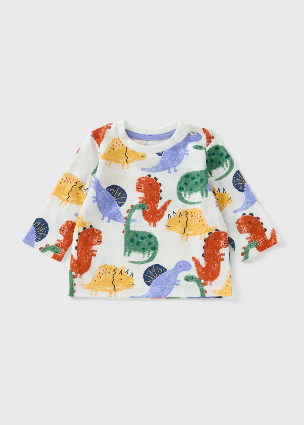Baby Multicolour Dino Top (Newborn-23mths) - 0-3 months Image 1