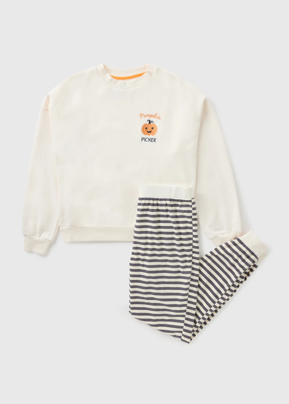Cream Pumpkin Picker Pyjama Set - Extra small Image 1