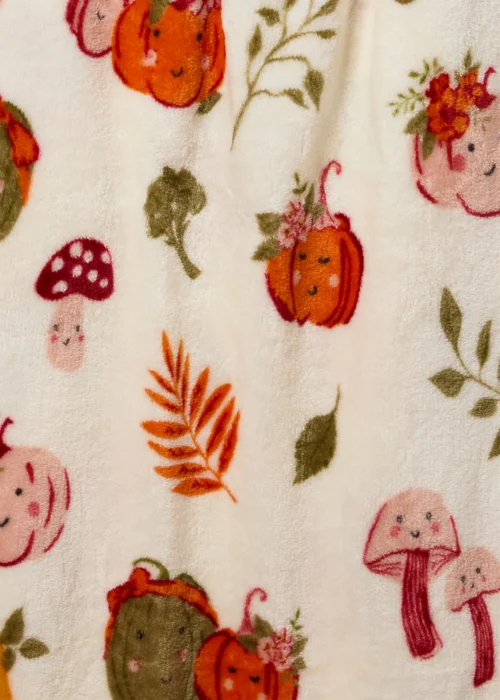 Cream Pumpkin Autumn Throw Image 2