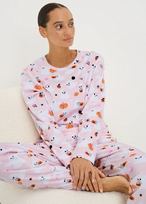 Pink Ghost Family Pyjama Set - Extra small Image 1