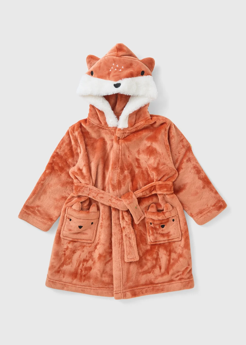 Boys Orange Fox Dressing Gown (1-7yrs) - 1 half year to 2 Image 1