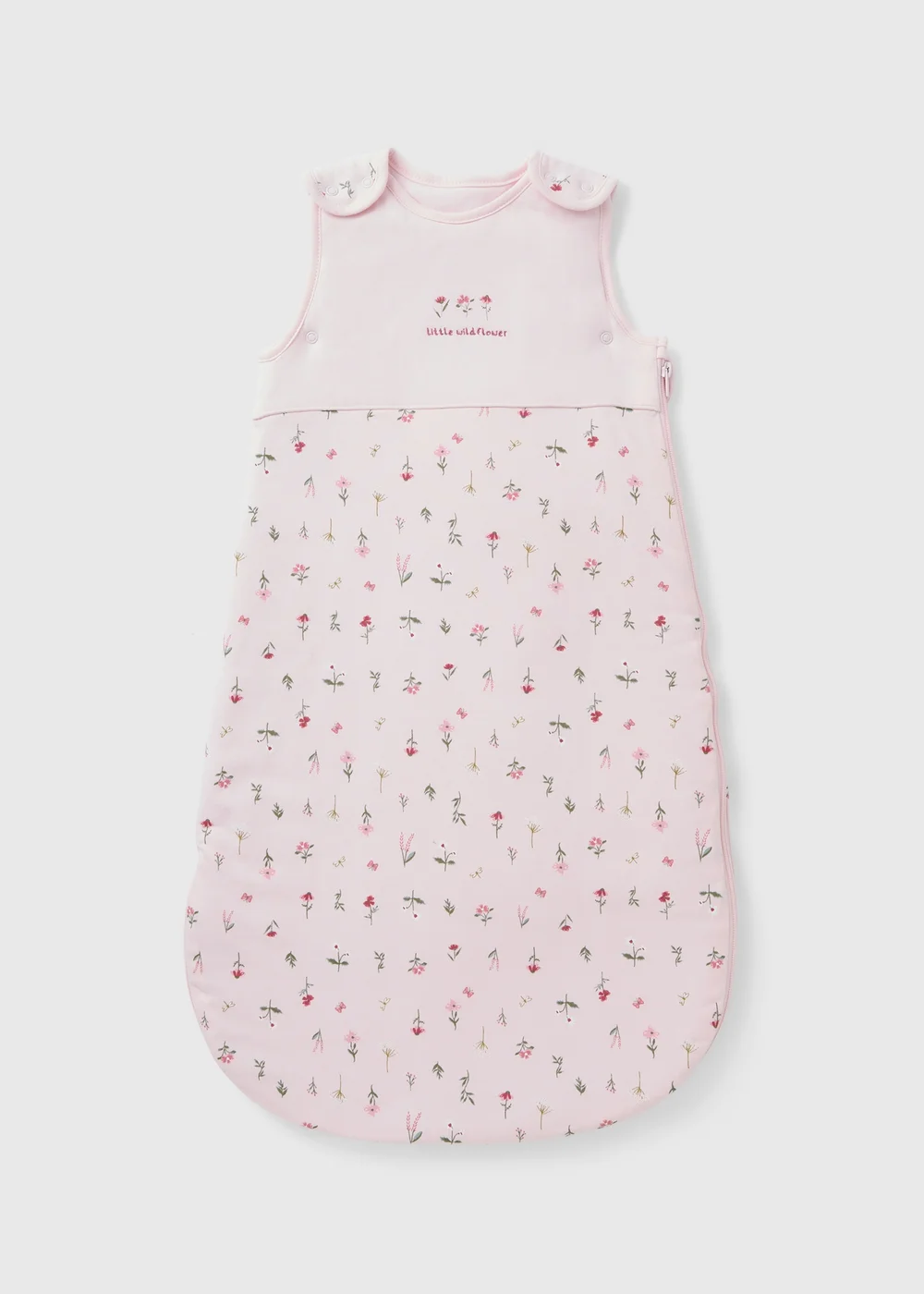 Baby Pink Floral Sleeping Bag (Newborn-18mths) - Age 0 - 6 Months Image 1