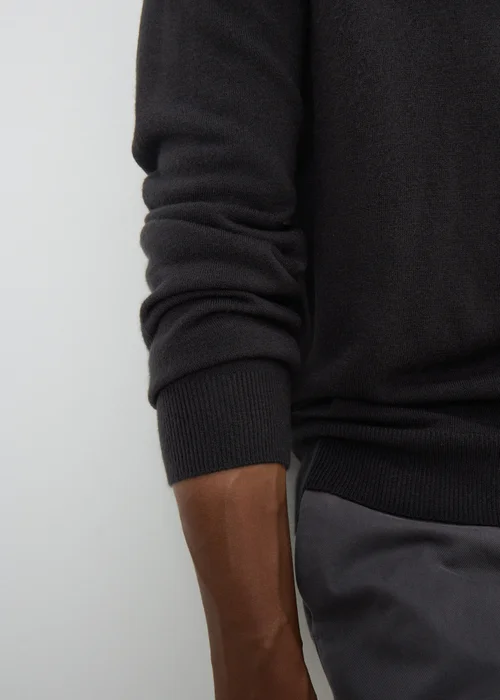 Black Soft Touch Crew Neck Jumper - M Image 2