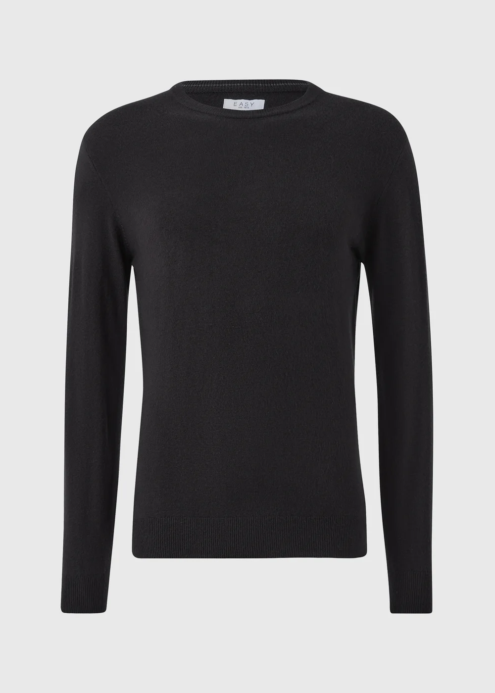 Black Soft Touch Crew Neck Jumper - M Image 4